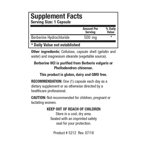 Berberine HCl (90 caps)