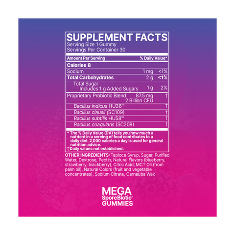 MegaSporeBiotic for Kids Gummies (30 gomitas)