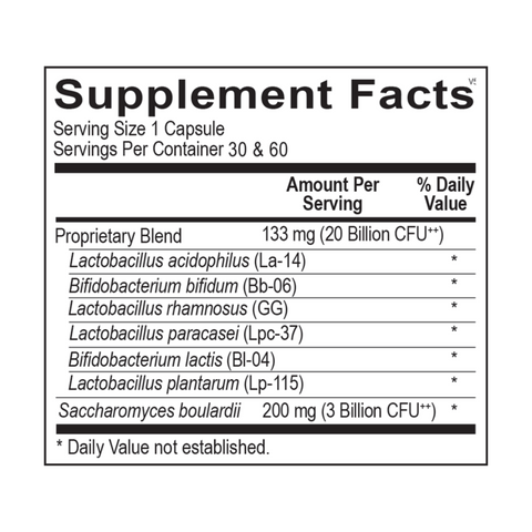 Ortho Biotic Capsules 20 billion (30 caps)