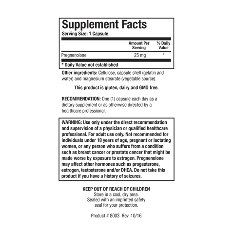 Pregnelone 25 (90 caps)