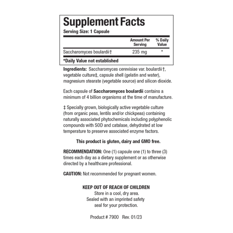 Saccharomyces Boulardii (60 caps)